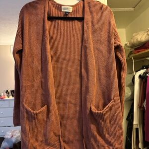 Burnt Orange Ribbed Long Cardigan by Universal Threads/Target